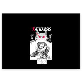 Поздравительная открытка с принтом Katharsis Beastars в Тюмени, 100% бумага | плотность бумаги 280 г/м2, матовая, на обратной стороне линовка и место для марки
 | anime | beastars | аниме | анимэ | биастарс | бистар | большой серый волк | легоси | хару