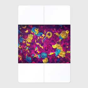 Магнитный плакат 2Х3 с принтом PINK FLOW в Тюмени, Полимерный материал с магнитным слоем | 6 деталей размером 9*9 см | flower | pink | yellow | круги | цветы