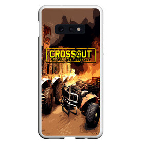 Чехол для Samsung S10E с принтом Crossout Online в Тюмени, Силикон | Область печати: задняя сторона чехла, без боковых панелей | action | crossout | online | tegunvte | выживание | экшен