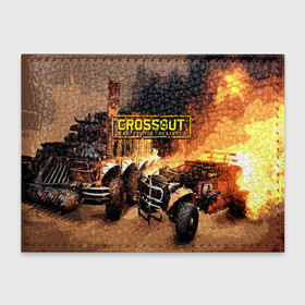 Обложка для студенческого билета с принтом Crossout Online в Тюмени, натуральная кожа | Размер: 11*8 см; Печать на всей внешней стороне | Тематика изображения на принте: action | crossout | online | tegunvte | выживание | экшен