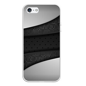 Чехол для iPhone 5/5S матовый с принтом 3D luxury style silver black в Тюмени, Силикон | Область печати: задняя сторона чехла, без боковых панелей | luxury | versace | vip | абстракция | версаче | вип | паттерн | роскошь | текстуры