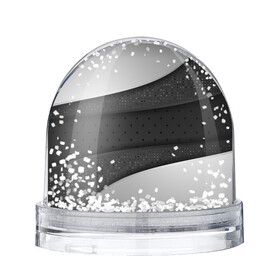 Снежный шар с принтом 3D luxury style silver black в Тюмени, Пластик | Изображение внутри шара печатается на глянцевой фотобумаге с двух сторон | luxury | versace | vip | абстракция | версаче | вип | паттерн | роскошь | текстуры