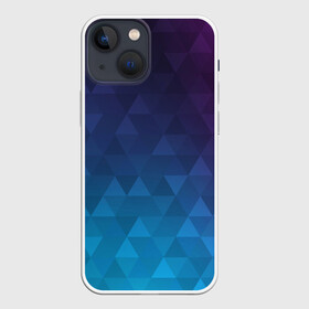 Чехол для iPhone 13 mini с принтом BASTERIA в Тюмени,  |  | abstract | геометрия | градиент | треугольники | фиолетовый