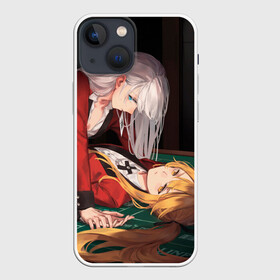 Чехол для iPhone 13 mini с принтом Yumeko Jabami, Sumera Itsuki в Тюмени,  |  | Тематика изображения на принте: anime | art | girl | itsuki | jabami | kakegurui | manga | sumeragi | yumeko | аниме | арт | девушка | джабами | какегуруи | манга | юмеко