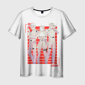 Мужская футболка 3D с принтом Команда клеток в Тюмени, 100% полиэфир | прямой крой, круглый вырез горловины, длина до линии бедер | ae3803 | anime | cells at work | u 1156 | аниме | анимэ | клетки за работой | цэлс эт ворк