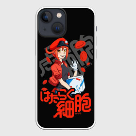 Чехол для iPhone 13 mini с принтом Эритроцит в Тюмени,  |  | ae3803 | anime | cells at work | аниме | анимэ | клетки за работой | цэлс эт ворк