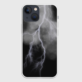 Чехол для iPhone 13 mini с принтом гроза в Тюмени,  |  | гроза | молния | небо | непогода | темно | тучи