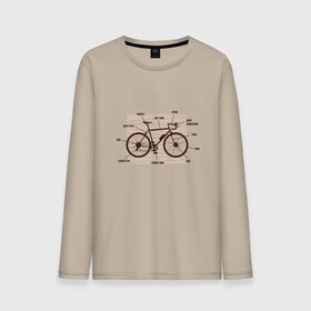 Мужской лонгслив хлопок с принтом Схема Анатомия Велосипеда в Тюмени, 100% хлопок |  | Тематика изображения на принте: anatomy | bicycle | bike | mountain bike | scheme | байк | бикукле | велик | горный велосипед | инженерная схема | как устроен велосипед | состав | строение | устройство велосипеда | чертёж | чертежи