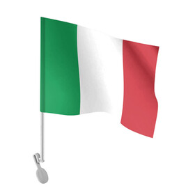 Флаг для автомобиля с принтом ИТАЛИЯ ITALY в Тюмени, 100% полиэстер | Размер: 30*21 см | герб италии | герб италия | италия | италия герб | италия флаг | италия форма | италия футбол | итальянец | флаг италии | флаг италия | форма италии | форма италия | форма сборной италии