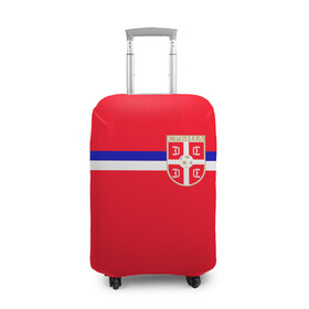 Чехол для чемодана 3D с принтом Сборная Сербии. в Тюмени, 86% полиэфир, 14% спандекс | двустороннее нанесение принта, прорези для ручек и колес | дзюба | лига наций | последние новости | россия | сборная россии | сербия | сербия россия | сербия россия обзор | спорт | футбол | черчесов