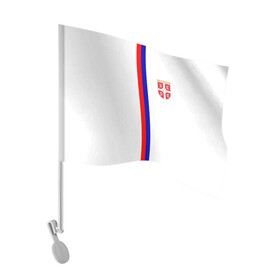 Флаг для автомобиля с принтом Сборная Сербии в Тюмени, 100% полиэстер | Размер: 30*21 см | дзюба | лига наций | последние новости | россия | сборная россии | сербия | сербия россия | сербия россия обзор | спорт | футбол | черчесов