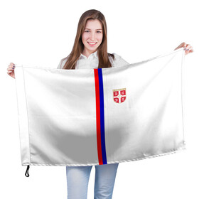 Флаг 3D с принтом Сборная Сербии в Тюмени, 100% полиэстер | плотность ткани — 95 г/м2, размер — 67 х 109 см. Принт наносится с одной стороны | дзюба | лига наций | последние новости | россия | сборная россии | сербия | сербия россия | сербия россия обзор | спорт | футбол | черчесов