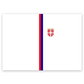 Поздравительная открытка с принтом Сборная Сербии в Тюмени, 100% бумага | плотность бумаги 280 г/м2, матовая, на обратной стороне линовка и место для марки
 | дзюба | лига наций | последние новости | россия | сборная россии | сербия | сербия россия | сербия россия обзор | спорт | футбол | черчесов