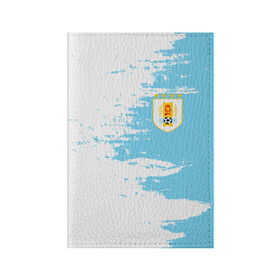 Обложка для паспорта матовая кожа с принтом Сборная Уругвая в Тюмени, натуральная матовая кожа | размер 19,3 х 13,7 см; прозрачные пластиковые крепления | кавани | португалия | россия | спорт | суарес | уругвай | футбол | чемпионат мира | чемпионат мира по футболу | чм | эдинсон кавани