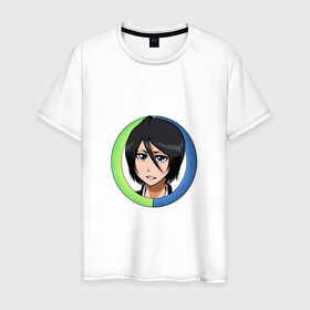 Мужская футболка хлопок с принтом Rukia Kuchiki Bleach в Тюмени, 100% хлопок | прямой крой, круглый вырез горловины, длина до линии бедер, слегка спущенное плечо. | anime | bleach | hero | ichigo kurosaki | manga | rukia kuchiki | блич | герой | ичиго куросаки | рукия