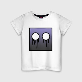Детская футболка хлопок с принтом Geometry Dash | Black tears (Z) в Тюмени, 100% хлопок | круглый вырез горловины, полуприлегающий силуэт, длина до линии бедер | 2d | arcade | game | geometry dash | meltdown | robtop | аркада | геометрический тире | раннер