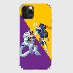 Чехол для iPhone 12 Pro Max с принтом Yellow vs purple в Тюмени, Силикон |  | Тематика изображения на принте: anime | dragon ball | аниме | анимэ | драгон бал | дрэгон бол | жемчуг дракона