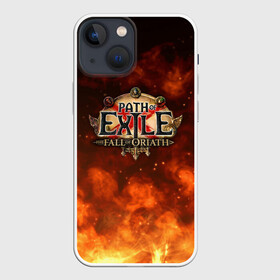 Чехол для iPhone 13 mini с принтом Path of Exile Logo | Путь изгнанника Лого (Z) в Тюмени,  |  | Тематика изображения на принте: exile | game | path of exile | rpg | берсерк | вождь | дикарь | дуэлянт | игра | покоритель | путь изгнанника | рпг