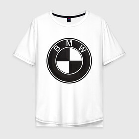 Мужская футболка хлопок Oversize с принтом BMW LOGO CARBON в Тюмени, 100% хлопок | свободный крой, круглый ворот, “спинка” длиннее передней части | Тематика изображения на принте: bmw | абстракция | авто | автомобиль | бмв | карбон | лого | логотип | машина | скорость