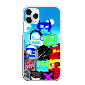 Чехол для iPhone 11 Pro матовый с принтом GEOMETRY DASH / ГЕОМЕТРИ ДАШ в Тюмени, Силикон |  | 2d игра | android game. | geometry dash | mobile game | robtop | андроид игра | геометри даш | кубики | кубы | мобильная игра | неон