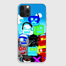 Чехол для iPhone 12 Pro Max с принтом GEOMETRY DASH / ГЕОМЕТРИ ДАШ в Тюмени, Силикон |  | 2d игра | android game. | geometry dash | mobile game | robtop | андроид игра | геометри даш | кубики | кубы | мобильная игра | неон