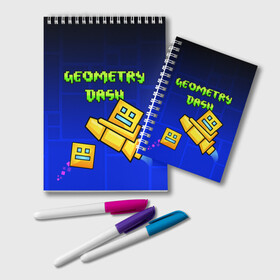 Блокнот с принтом GEOMETRY DASH / ГЕОМЕТРИ ДАШ в Тюмени, 100% бумага | 48 листов, плотность листов — 60 г/м2, плотность картонной обложки — 250 г/м2. Листы скреплены удобной пружинной спиралью. Цвет линий — светло-серый
 | 2d игра | geometry dash | mobile game | robtop | smile | андроид игра | арт | геометри даш | геометрия. | добро и зло | инь янь | кубики | кубы | лица | мобильная игра | неон | смайлы