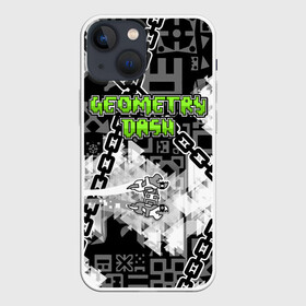 Чехол для iPhone 13 mini с принтом Geometry Dash в Тюмени,  |  | 2d | android | computer game | geometry dash | андроид | геометрия даш | игра | компьютерная