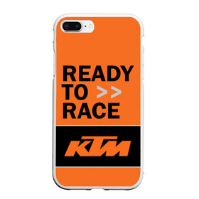 Чехол для iPhone 7Plus/8 Plus матовый с принтом KTM | READY TO RACE (Z) в Тюмени, Силикон | Область печати: задняя сторона чехла, без боковых панелей | enduro | ktm | moto | moto sport | motocycle | sportmotorcycle | ктм | мото | мото спорт | мотоспорт | спорт мото