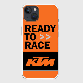 Чехол для iPhone 13 с принтом KTM | READY TO RACE (Z) в Тюмени,  |  | enduro | ktm | moto | moto sport | motocycle | sportmotorcycle | ктм | мото | мото спорт | мотоспорт | спорт мото