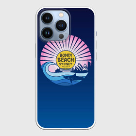 Чехол для iPhone 13 Pro с принтом Bondi Beach Sydney в Тюмени,  |  | bondi | sydney | акула | восход | закат | море | отдых | пляж | рассвет | сидней | турист