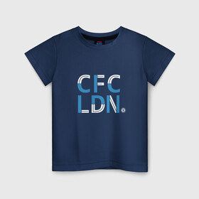 Детская футболка хлопок с принтом FC Chelsea | CFC London (2021/22) в Тюмени, 100% хлопок | круглый вырез горловины, полуприлегающий силуэт, длина до линии бедер | Тематика изображения на принте: 0x000000123 | chelsea | stamford bridge | вернер | канте | стамфорд бридж | челси