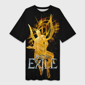 Платье-футболка 3D с принтом Path of Exile в Тюмени,  |  | avariustwo | computer | game | path of exile | игра | компьютерная | путь изгнания