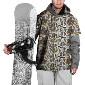 Накидка на куртку 3D с принтом апокалипсис  конец света в Тюмени, 100% полиэстер |  | Тематика изображения на принте: апокалипсис | конец света | метро | паттерн | противогаз | сталкер