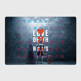Магнитный плакат 3Х2 с принтом Любовь смерть и роботы в Тюмени, Полимерный материал с магнитным слоем | 6 деталей размером 9*9 см | Тематика изображения на принте: love | lovedeathandrobots | loverobot | robot