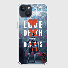 Чехол для iPhone 13 с принтом Любовь смерть и роботы в Тюмени,  |  | love | lovedeathandrobots | loverobot | robot
