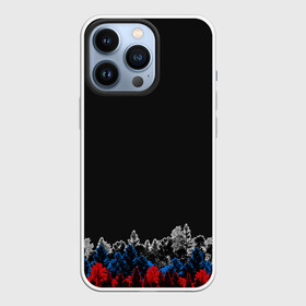 Чехол для iPhone 13 Pro с принтом Флаг из леса в Тюмени,  |  | forest | rus | абстракция | закат | лес | рассвет | россия | флаг