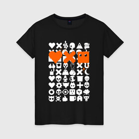 Женская футболка хлопок с принтом Love Death and Robots в Тюмени, 100% хлопок | прямой крой, круглый вырез горловины, длина до линии бедер, слегка спущенное плечо | death | logo | love | netflix | robots | анимация | кино | лого | любовь | нетфликс | роботы | сериал