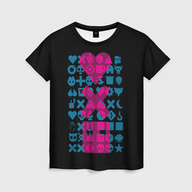 Женская футболка 3D с принтом Любовь. Смерть. Роботы в Тюмени, 100% полиэфир ( синтетическое хлопкоподобное полотно) | прямой крой, круглый вырез горловины, длина до линии бедер | death | heart | ldr | logo | love | netflix | robots | smile | анимация | кино | лого | лср | любовь | нетфликс | роботы | сердце | сериал | смайл | смайлик