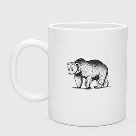 Кружка керамическая с принтом Медведь Гризли | Grizzly Bear в Тюмени, керамика | объем — 330 мл, диаметр — 80 мм. Принт наносится на бока кружки, можно сделать два разных изображения | Тематика изображения на принте: alaska | american bear | art | bears | canada | illustration | united states | ursus | usa | аляска | американский медведь | арт | бурый медведь | бурый мишка | иллюстрация | канада | косолапый | медвежонок | мишка | потапыч | рисунок