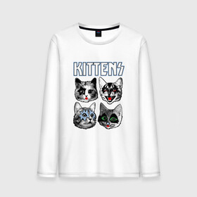 Мужской лонгслив хлопок с принтом Kittens в Тюмени, 100% хлопок |  | Тематика изображения на принте: animal | cat | cute | kiss | kitty | meow | rock | гитара | друг | животные | киска | кисс | китти | кот | котенок | котик | котэ | кошечка | кошка | метал | милый | музыка | мур | мяу | питомец | рок | тигр