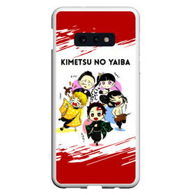 Чехол для Samsung S10E с принтом Пять героев Kimetsu no Yaiba в Тюмени, Силикон | Область печати: задняя сторона чехла, без боковых панелей | Тематика изображения на принте: demon slayer | kamado | kimetsu no yaiba | nezuko | tanjiro | аниме | гию томиока | зеницу агацума | иноске хашибира | камадо | клинок | корзинная девочка | манга | музан кибуцуджи | незуко | рассекающий демонов | танджиро