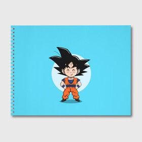 Альбом для рисования с принтом Sweet Goku в Тюмени, 100% бумага
 | матовая бумага, плотность 200 мг. | anime | dragon ball | аниме | анимэ | драгон бал | дрэгон бол | жемчуг дракона