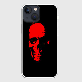 Чехол для iPhone 13 mini с принтом Кровавый череп в Тюмени,  |  | skull | башка | голова | кость | красный череп | черепушка