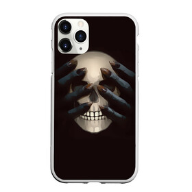 Чехол для iPhone 11 Pro матовый с принтом Руки на черепе в Тюмени, Силикон |  | skull | башка | голова | кость | руки | череп | черепушка