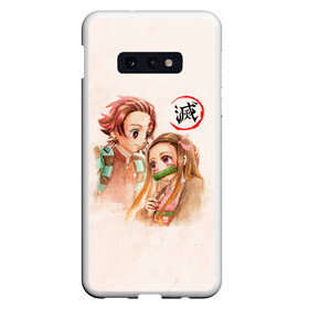 Чехол для Samsung S10E с принтом Танджиро и Незуко Kimetsu no Yaiba в Тюмени, Силикон | Область печати: задняя сторона чехла, без боковых панелей | demon slayer | kamado | kimetsu no yaiba | nezuko | tanjiro | аниме | гию томиока | зеницу агацума | иноске хашибира | камадо | клинок | корзинная девочка | манга | музан кибуцуджи | незуко | рассекающий демонов | танджиро