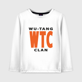 Детский лонгслив хлопок с принтом Wu-Tang (WTC) в Тюмени, 100% хлопок | круглый вырез горловины, полуприлегающий силуэт, длина до линии бедер | Тематика изображения на принте: black | hiphop | method man | music | new york | nyc | odb | old school | rap | rza | wu tang clan | wutang | ву тэнг | граффити | микрофон | музыка | нью йорк | рэп | рэпер | хипхоп