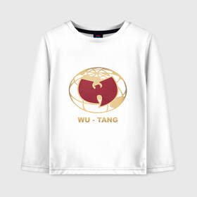 Детский лонгслив хлопок с принтом Wu-Tang World в Тюмени, 100% хлопок | круглый вырез горловины, полуприлегающий силуэт, длина до линии бедер | black | hiphop | method man | music | new york | nyc | odb | old school | rap | rza | wu tang clan | wutang | ву тэнг | граффити | микрофон | музыка | нью йорк | рэп | рэпер | хипхоп