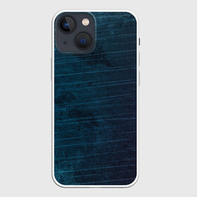 Чехол для iPhone 13 mini с принтом Texture. Blue Ripples в Тюмени,  |  | Тематика изображения на принте: background | blue | dark | gradient | lines | paints | purple | red | ripples | spot | spots | stripes | texture | waves | волны | голубая | градиент | краски | красный | линии | полосы | пятна | пятно | рябь | текстура | темная | тьма | фиолето