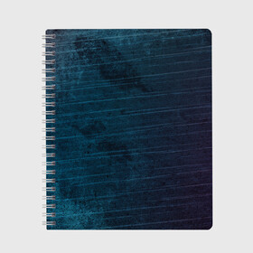Тетрадь с принтом Texture Blue Ripples в Тюмени, 100% бумага | 48 листов, плотность листов — 60 г/м2, плотность картонной обложки — 250 г/м2. Листы скреплены сбоку удобной пружинной спиралью. Уголки страниц и обложки скругленные. Цвет линий — светло-серый
 | background | blue | dark | gradient | lines | paints | purple | red | ripples | spot | spots | stripes | texture | waves | волны | голубая | градиент | краски | красный | линии | полосы | пятна | пятно | рябь | текстура | темная | тьма | фиолето