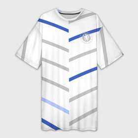 Платье-футболка 3D с принтом FC Chelsea | Summer top (2021 22) в Тюмени,  |  | Тематика изображения на принте: 0x000000123 | chelsea | stamford bridge | вернер | канте | стамфорд бридж | челси